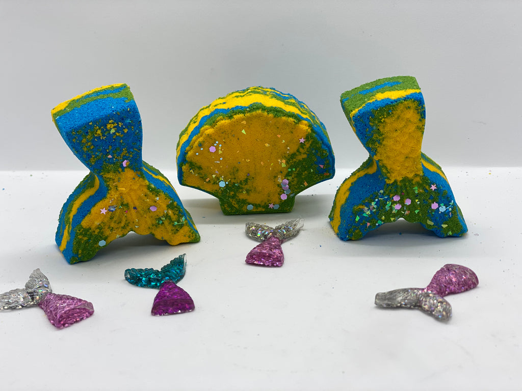 Mermaid Bath Bombs - Ivory Anchors