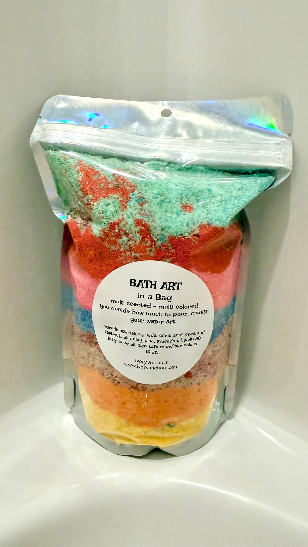 Bath Art in a Bag - Ivory Anchors