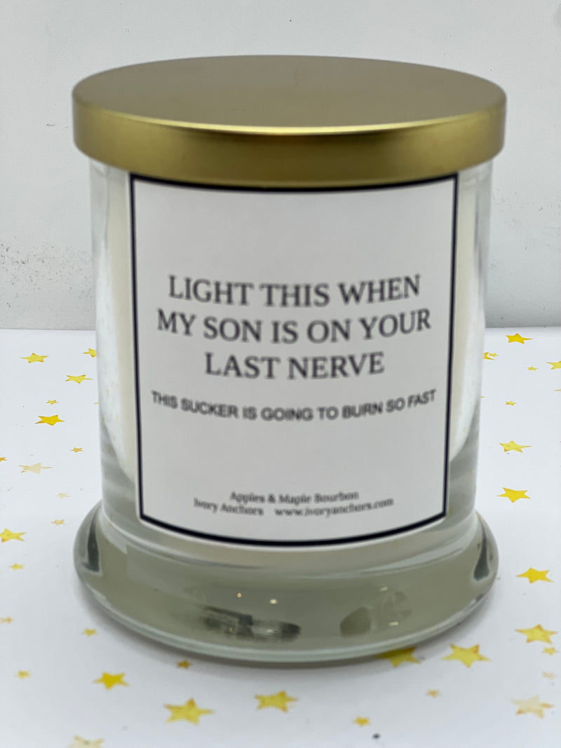 Custom Label Candle Line - Ivory Anchors