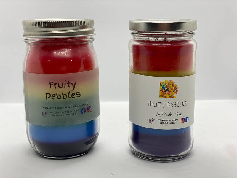 Soy Candles- Fruity Pebbles - Ivory Anchors