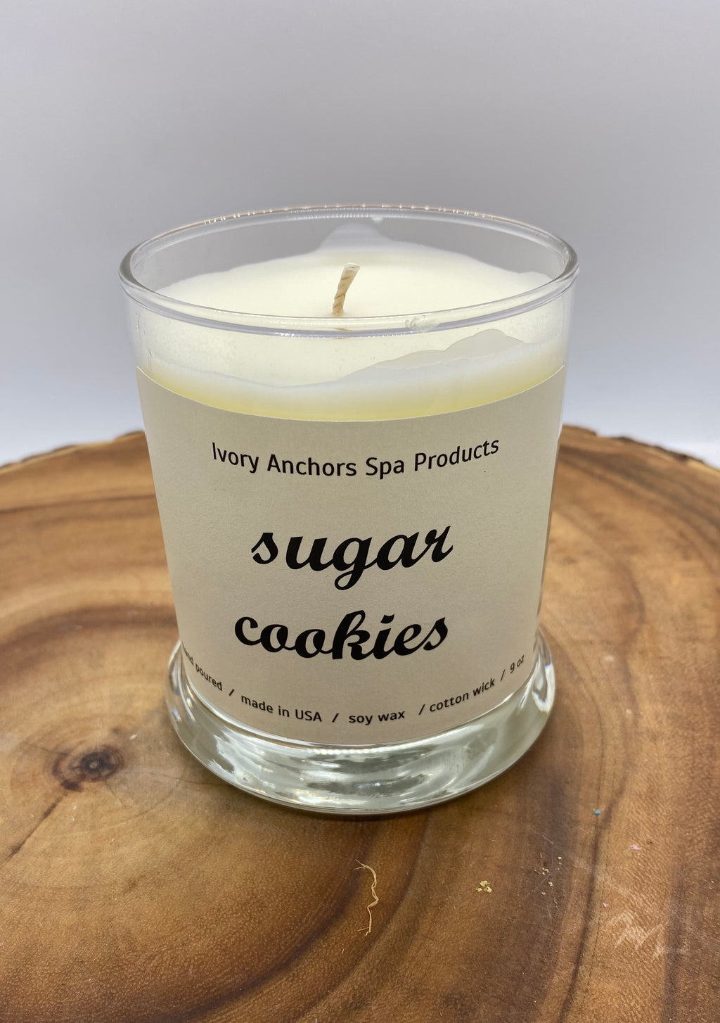 12 oz. Status Candle With Open Top - Ivory Anchors